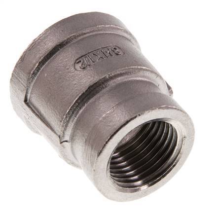 Rp 3/4'' x Rp 1/2'' Acier inoxydable Round Socket 16 Bar