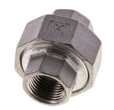 3/8'' NPT Mamelon double en acier inoxydable 3-pièces avec joint conique 16 Bar