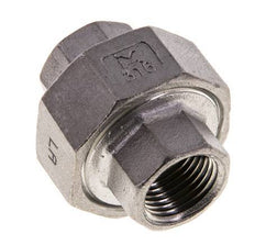 3/8'' NPT Mamelon double en acier inoxydable 3-pièces avec joint conique 16 Bar