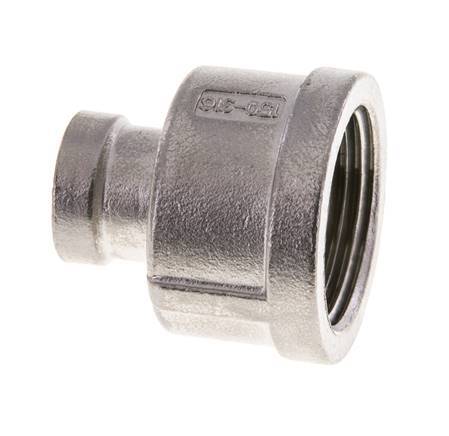 Manchon rond 1'' NPT x 3/8'' NPT en acier inoxydable 16 bar