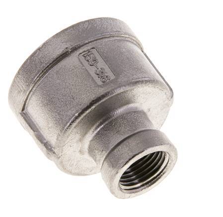 Manchon rond 1'' NPT x 3/8'' NPT en acier inoxydable 16 bar