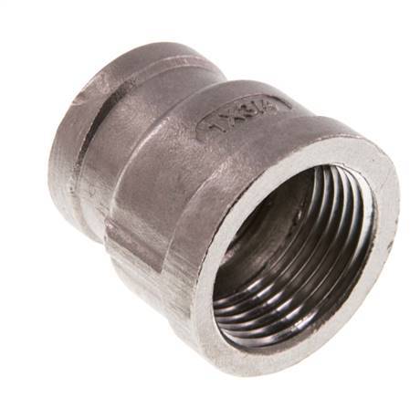Rp 1'' x Rp 3/4'' Acier inoxydable Round Socket 16 Bar