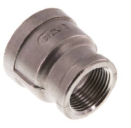 Rp 1'' x Rp 3/4'' Acier inoxydable Round Socket 16 Bar
