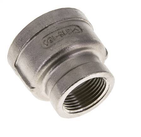 1 1/2'' NPT x 1'' NPT Douille ronde en acier inoxydable 16 bar