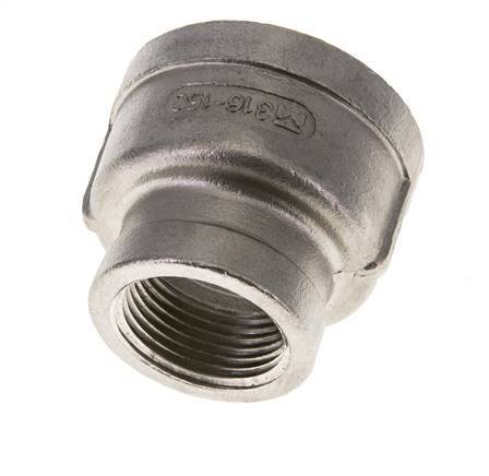 1 1/2'' NPT x 1'' NPT Douille ronde en acier inoxydable 16 bar