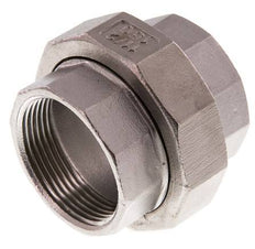 Rp 1 1/2'' Acier inoxydable Mamelon double 3-pièces avec joint conique 16 Bar