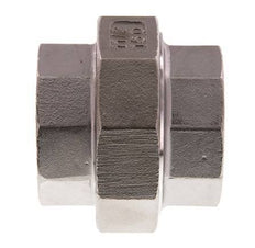 Rp 1 1/2'' Acier inoxydable Mamelon double 3-pièces avec joint conique 16 Bar