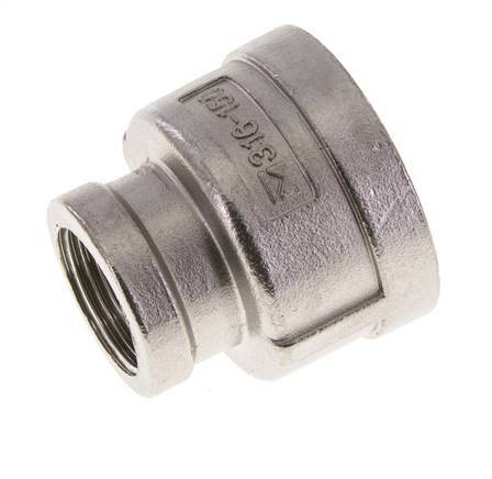 1 1/4'' NPT x 3/4'' NPT Acier inoxydable Round Socket 16 Bar