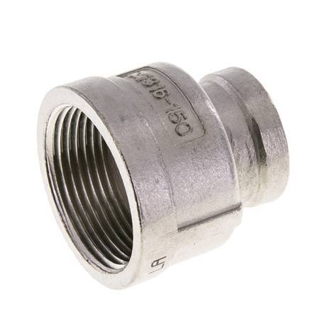 1 1/4'' NPT x 3/4'' NPT Acier inoxydable Round Socket 16 Bar