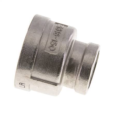 1 1/4'' NPT x 3/4'' NPT Acier inoxydable Round Socket 16 Bar