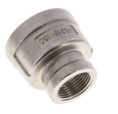 1 1/4'' NPT x 3/4'' NPT Acier inoxydable Round Socket 16 Bar