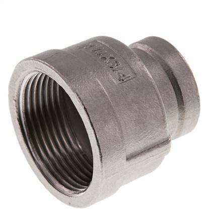 Rp 1 1/4'' x Rp 3/4'' Acier inoxydable Round Socket 16 Bar