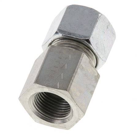 G 3/8'' x 12S Acier zingué Anneau de coupe droit 630 Bar DIN 2353