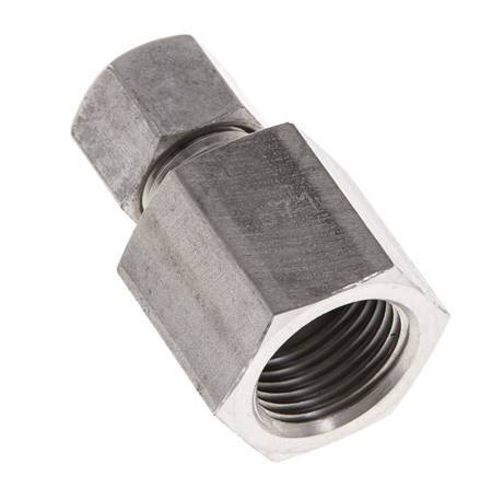 G 1/2'' x 10L Anneau de coupe droit en acier inoxydable 315 Barre DIN 2353