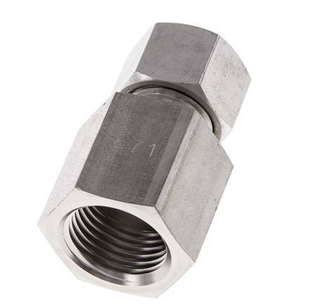 G 1/2'' x 12L Anneau de coupe droit en acier inoxydable 315 Barre DIN 2353