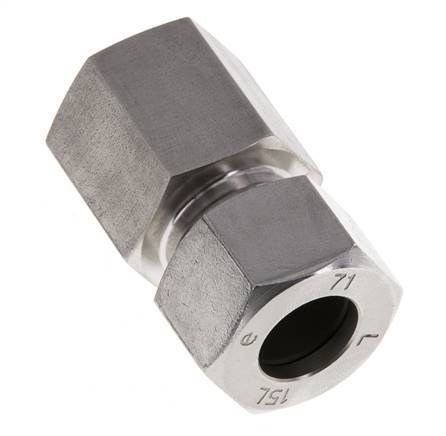 G 1/2'' x 15L Anneau de coupe droit en acier inoxydable 315 Barre DIN 2353