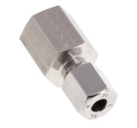 G 1/4'' x 6L Anneau de coupe droit en acier inoxydable 315 Barre DIN 2353