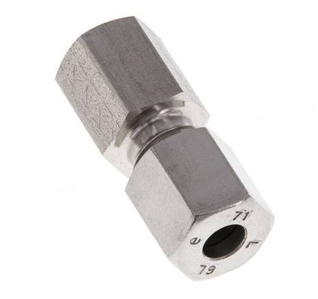 G 1/8'' x 6L Anneau de coupe droit en acier inoxydable 315 Barre DIN 2353