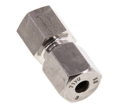 G 1/8'' x 6S Anneau de coupe droit en acier inoxydable 630 Bar DIN 2353