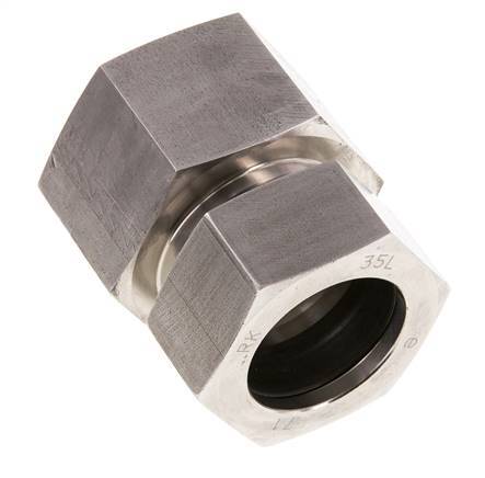 G 1 1/4'' x 35L Anneau de coupe droit en acier inoxydable 160 Bar DIN 2353