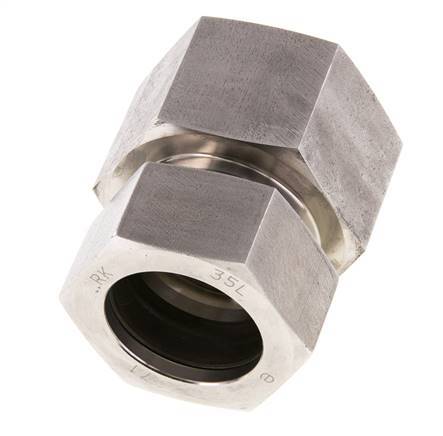 G 1 1/4'' x 35L Anneau de coupe droit en acier inoxydable 160 Bar DIN 2353
