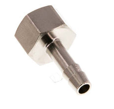 G 1/4'' x 6mm Nickel plated Brass Hose barb 16 Bar [5 Pieces]