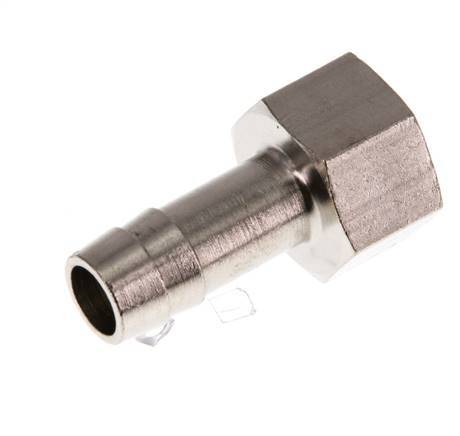 G 1/4'' x 9mm Nickel plated Brass Hose barb 16 Bar [5 Pieces]