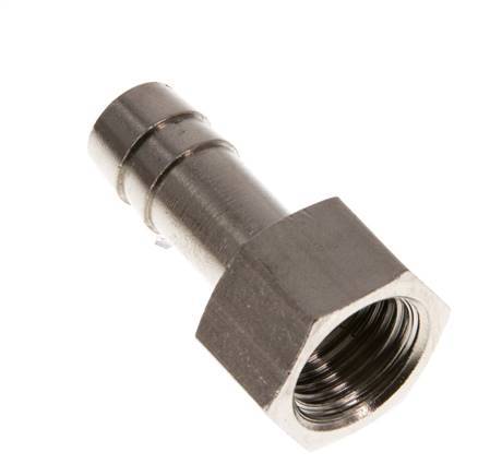 G 1/4'' x 9mm Nickel plated Brass Hose barb 16 Bar [5 Pieces]