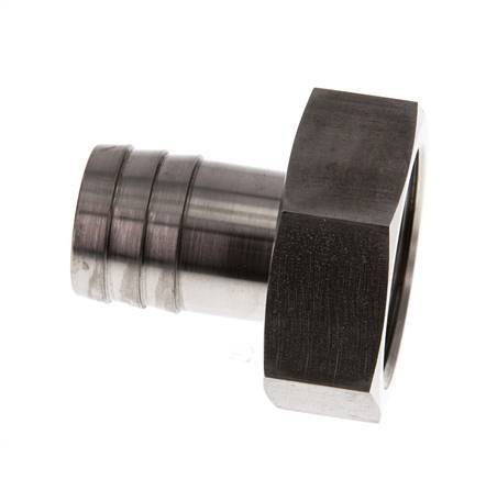 G 1 1/4'' x 25mm Barbe de tuyau en acier inoxydable 40 Bar