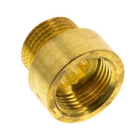 G 3/8'' F/M Brass Extension DIN 3523 - 10 mm [2 Pieces]