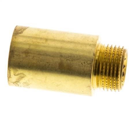 G 3/8'' F/M Brass Extension DIN 3523 - 30 mm [2 Pieces]