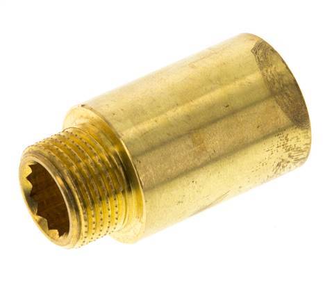 G 3/8'' F/M Brass Extension DIN 3523 - 30 mm [2 Pieces]