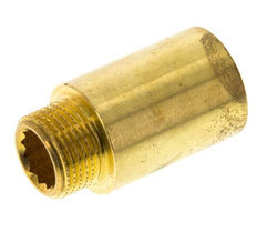 G 3/8'' F/M Brass Extension DIN 3523 - 30 mm [2 Pieces]