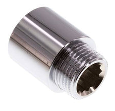 G 1/2'' F/M Laiton chromé Prolongation DIN 3523 - 25 mm