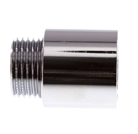 G 1/2'' F/M Laiton chromé Prolongation DIN 3523 - 25 mm