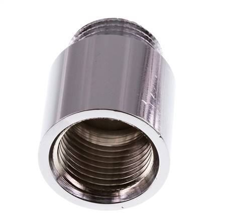 G 1/2'' F/M Laiton chromé Prolongation DIN 3523 - 25 mm