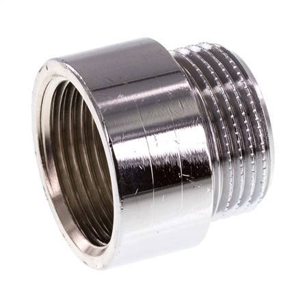 G 3/4'' F/M Laiton chromé Prolongation DIN 3523 - 15 mm