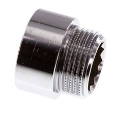G 3/4'' F/M Laiton chromé Prolongation DIN 3523 - 15 mm