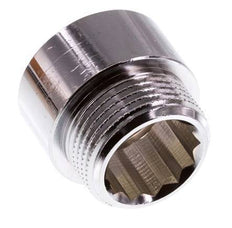 G 3/4'' F/M Laiton chromé Prolongation DIN 3523 - 15 mm