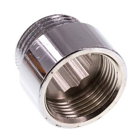 G 3/4'' F/M Laiton chromé Prolongation DIN 3523 - 15 mm