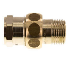 Rp 3/4'' x R 3/4'' F/M Raccord double en laiton 3-pièces avec joint plat 16 Bar