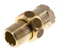 Rp 3/4'' x R 3/4'' F/M Raccord double en laiton 3-pièces avec joint plat 16 Bar