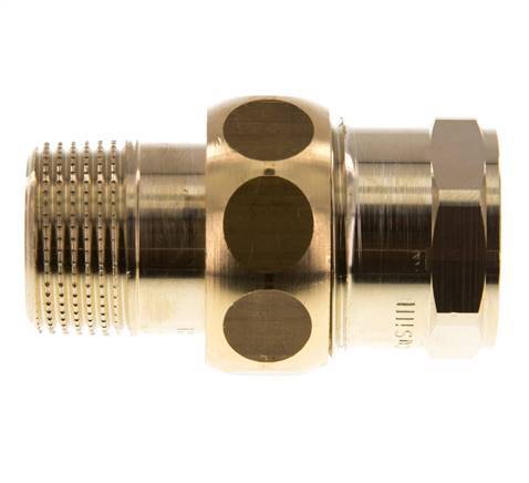 Rp 3/4'' x R 3/4'' F/M Raccord double en laiton 3-pièces avec joint plat 16 Bar