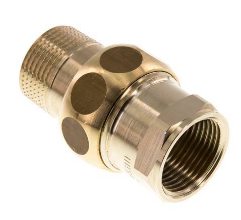 Rp 3/4'' x R 3/4'' F/M Raccord double en laiton 3-pièces avec joint plat 16 Bar