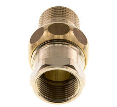 Rp 3/4'' x R 3/4'' F/M Raccord double en laiton 3-pièces avec joint plat 16 Bar