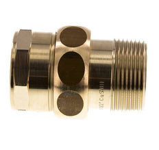 Rp 1 1/4'' x R 1 1/4'' F/M Raccord double en laiton 3-pièces avec joint plat 16 Bar