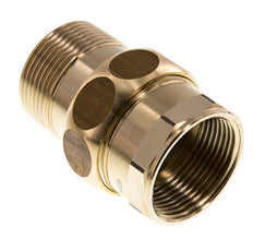 Rp 1 1/4'' x R 1 1/4'' F/M Raccord double en laiton 3-pièces avec joint plat 16 Bar