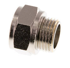 G 1/2'' F/M Extension en laiton nickelé 16 Bar - 16 mm [2 Pièces]