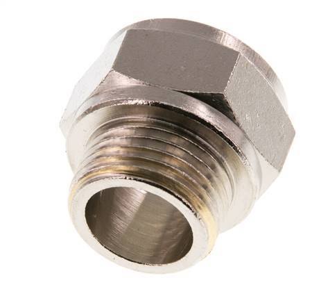 G 1/2'' F/M Extension en laiton nickelé 16 Bar - 16 mm [2 Pièces]