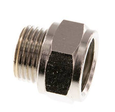 G 1/2'' F/M Extension en laiton nickelé 16 Bar - 16 mm [2 Pièces]